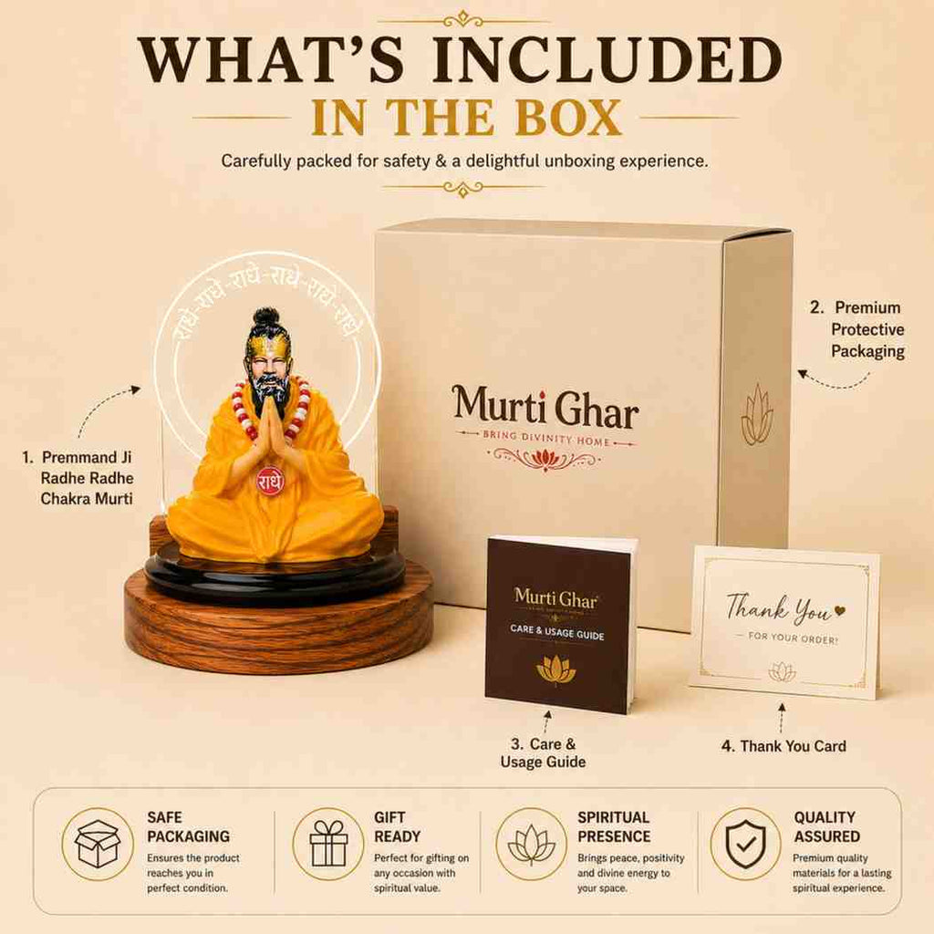 Shri Premanand Ji Maharaj Glowing LED Blessing Idol