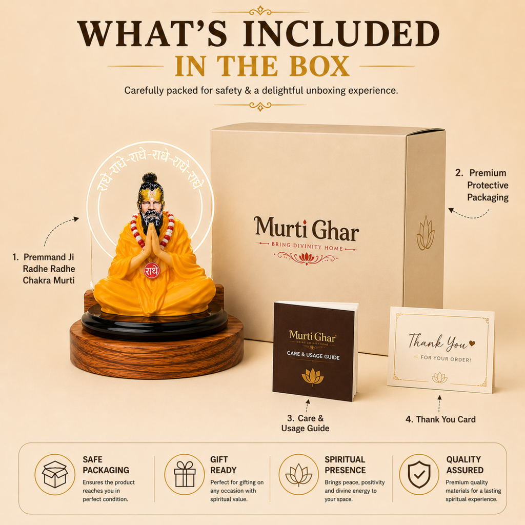 Premmand Ji Radhe Radhe Chakra Murti | Spiritual Home Decor