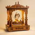 Shri Krishna Baal Roop Idol + Jhula with LED Lighting by Murtighar