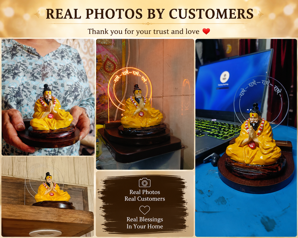 Shri Premanand Ji Maharaj Glowing LED Blessing Idol
